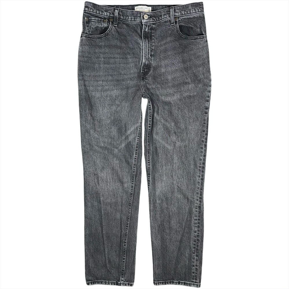 Abercrombie & Fitch 90s Straight Ultra High Rise Black Jeans Women’s 31 / 12 R